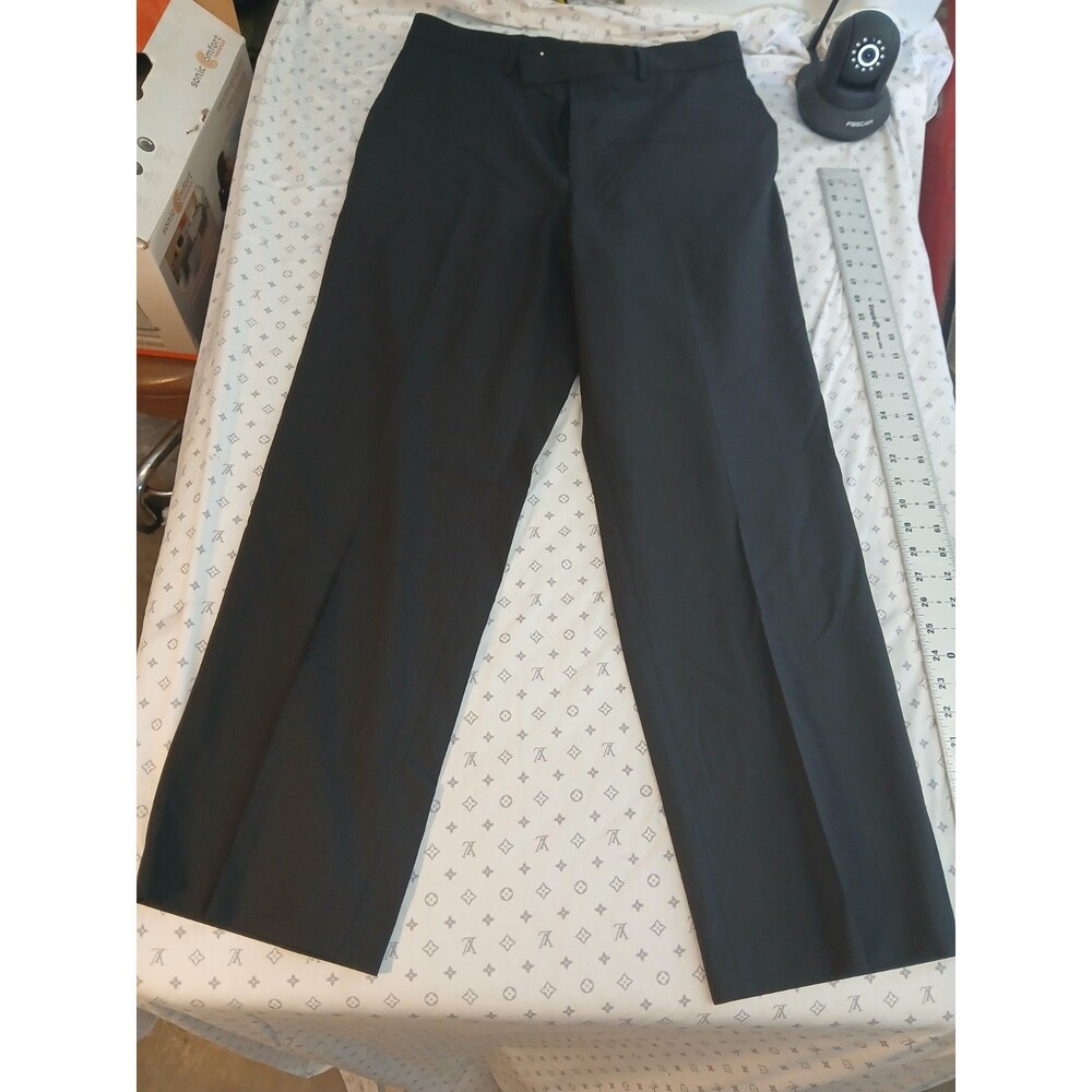 Axist City Pants 100% Wool Mens Dress Pants 32 Inseam 30 Black
